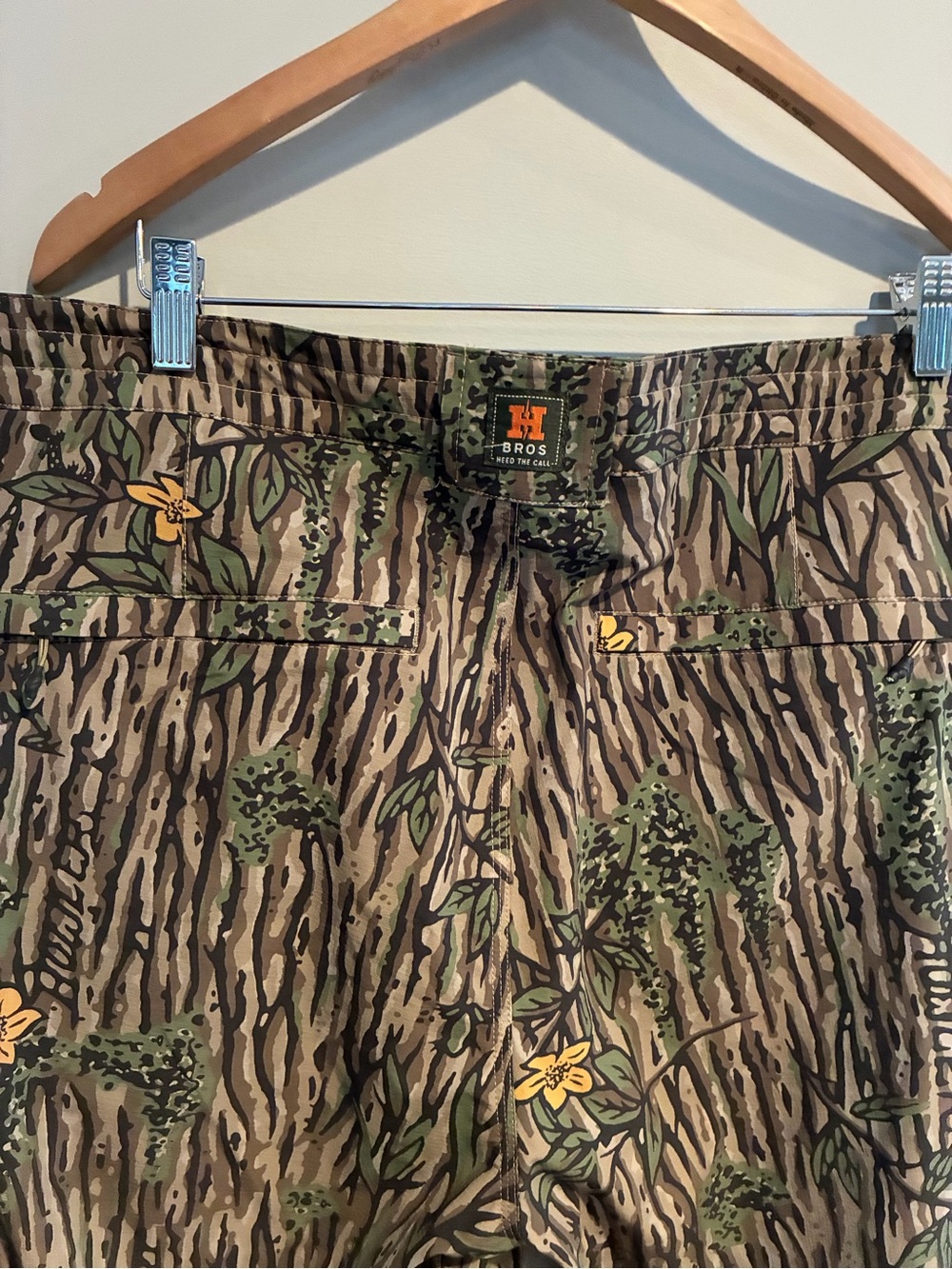 Howler Brothers Men's Camo Cargo Shorts - Green, Brown, Tan